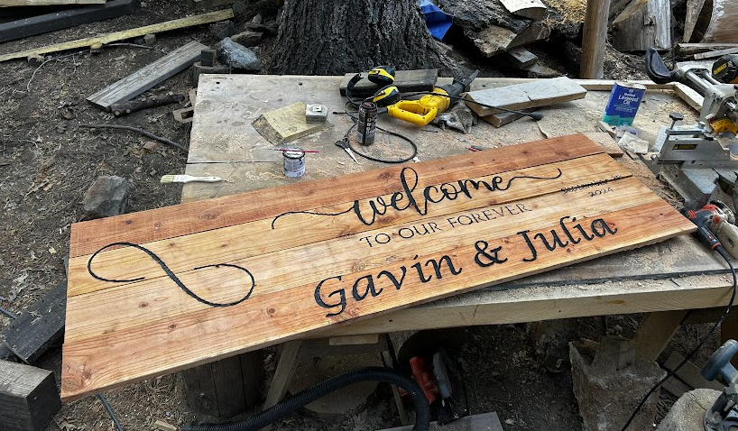 Example Sign 4 - large wedding sign